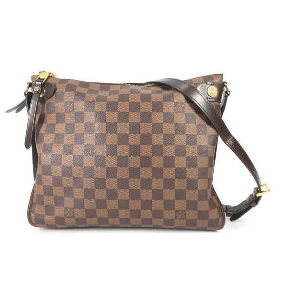 LOUIS VUITTON Damier Duomo Bag Crossbody Shoulder Bag Damier Canvas Brown - Picture 1 of 16